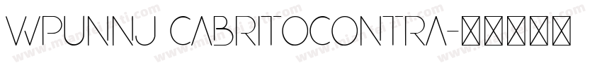 WPUNNJ CabritoContra字体转换